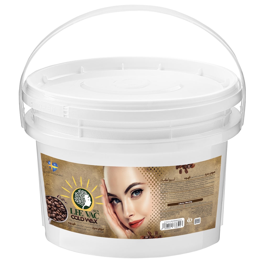 عکس-موم سرد اپیلاسیون قهوه لیواکسان 3.5 کیلویی سطلی