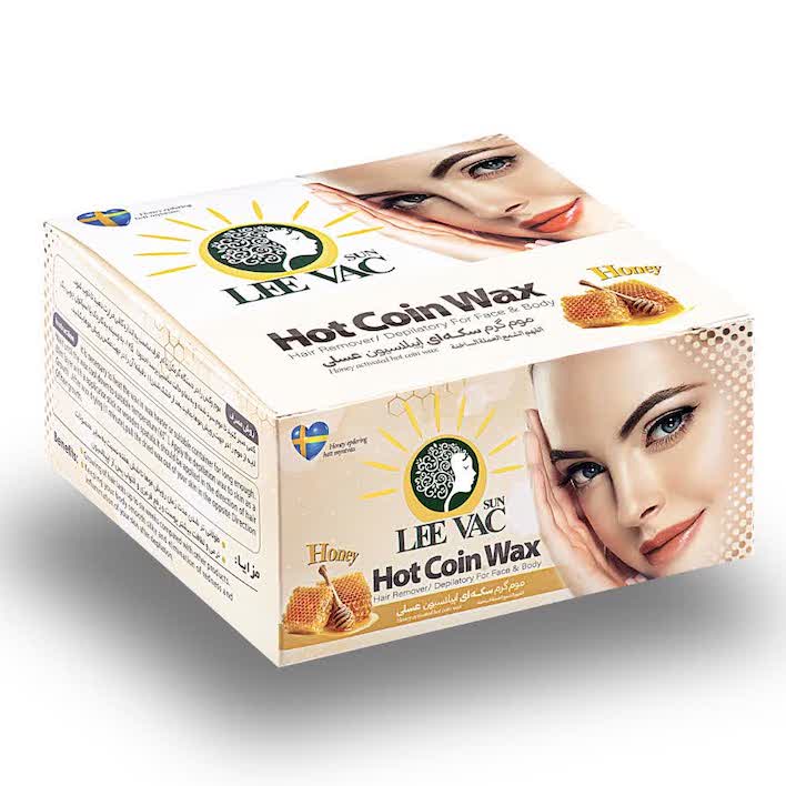 عکس-موم گرم سکه ای عسلی لیواکسان (وکس)
